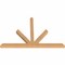 Ekena Millwork Saratoga Timber Gable Bracket, Western Red Cedar, 108"W x 72"H x 5 1/2"D x 5 1/2"F, 16/12 Pitch GBW108X72X0606SAR00SWR - alternate 5